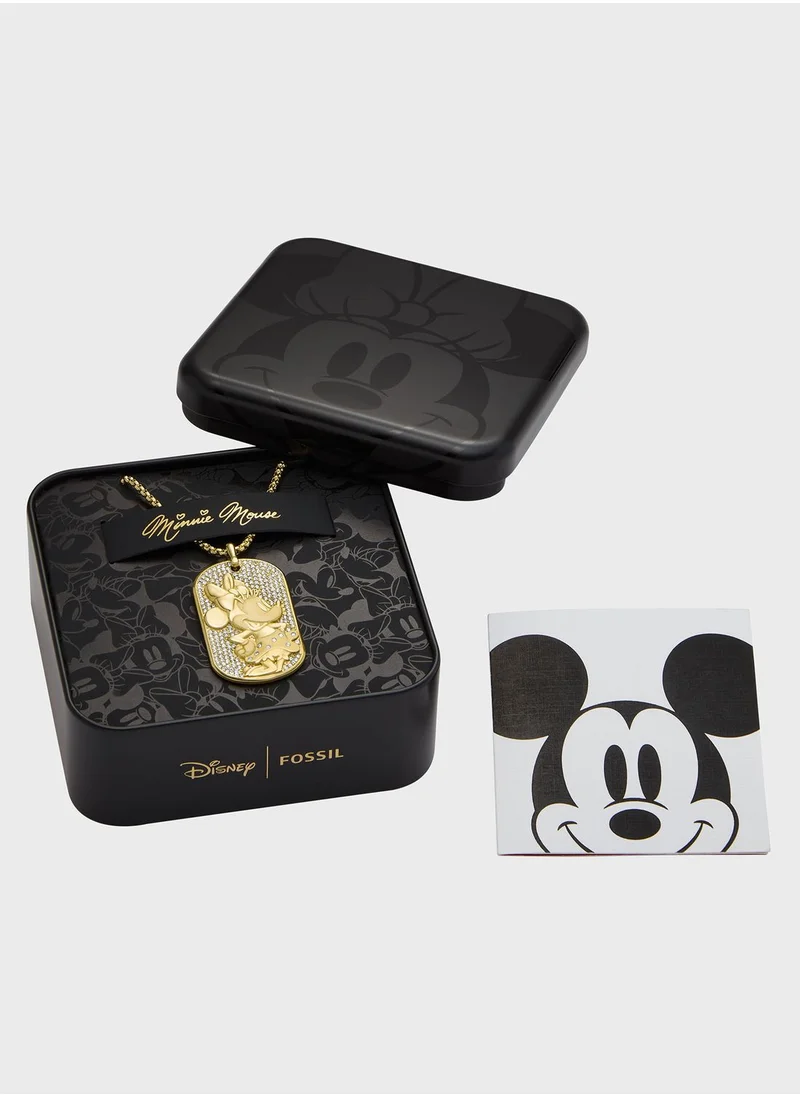 MICKEY MOUSE Stainless Steel Dog Tag Necklace