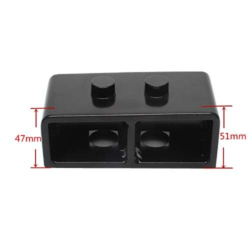 ZY WHEEL 2'' Rear Leveling Kit Lift Kit Blocks with U Bolts Compatible for 2004-2020 Ford F150 2WD 4WD - Image 2
