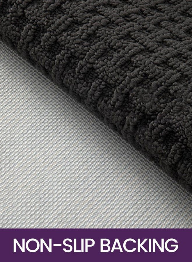 DEXI Front Entryway Door Mat Non Slip 32x48, Washable Entry Way Mats Inside Entrance Low Profile, Welcome Doormat Dirt Trapper for House Floor Home Porter Hall Backdoor Area, Dark Grey - Image 4