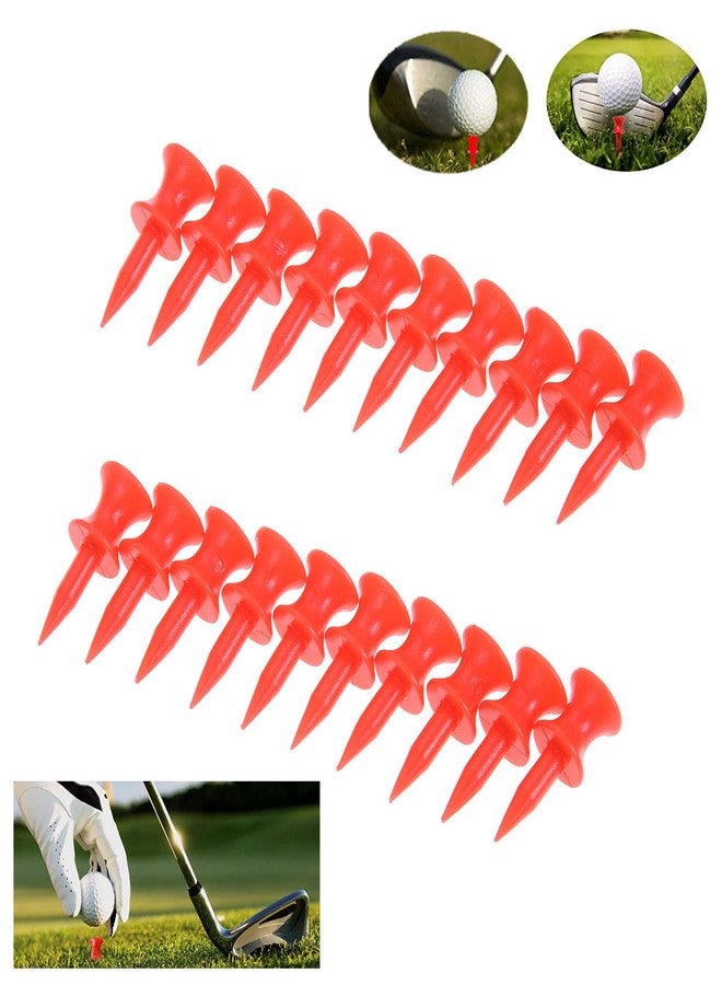 موكسام تيشيرتات جولف MUXSAM غير قابلة للكسر، مصنوعة من البلاستيك المتدرج، عبوة من 100 قطعة ملونة، مقاس التيشيرت 31 مم، عبوة ألوان طويلة وقصيرة للتدريب للرجال والنساء والأطفال - Image 5