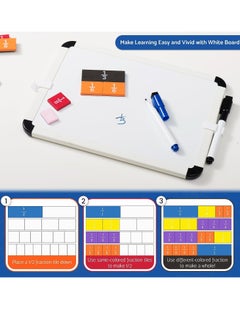 SYOSI Montessori Math Magnetic Tiles Classroom Essentials Foam Tiles for Kids to Learn Fraction Equivalence and Math manipulatives Great Learning Resources for The Homeschool Curriculum  - Image 4