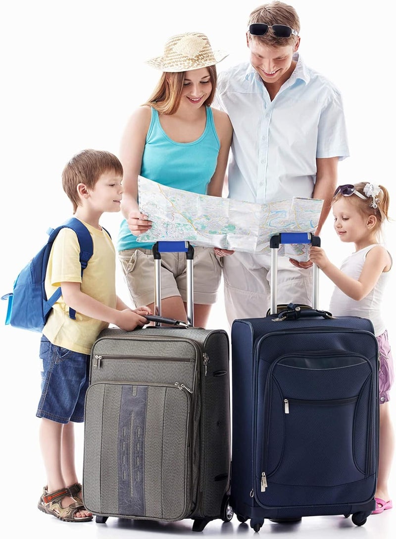 Careteilly Neoprene Luggage Handle Wrap Fluorescent Colors Luggage Identifiers (Blue) - Image 5