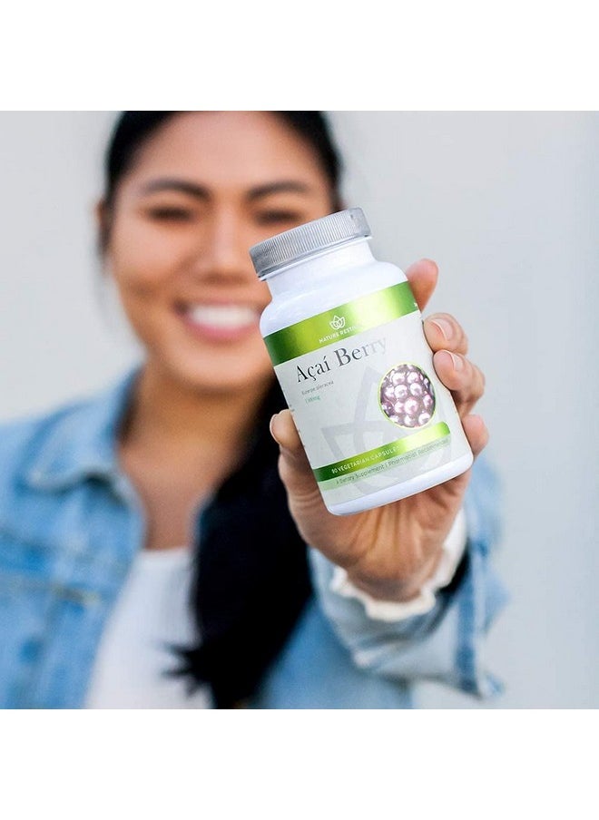 Nature Restore - Organic Acai Berry Supplement Freeze Dried 90 Acai Berry Capsules Non Gmo Gluten Free Vegan - Image 1