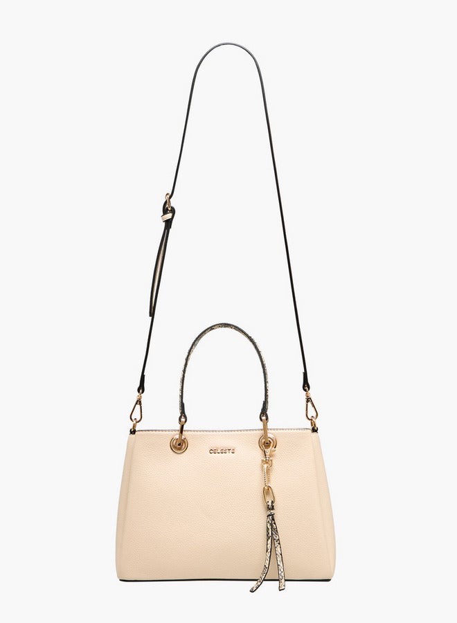 سيليست حقيبة توت بطبعة حيوانات مع حزام قابل للفصل ومقبض مزدوج - Image 3