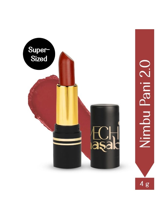 LoveChild Masaba Full Pocket Lipstick, Rustic Brown Matte Bullet Lipsticks For Women, Hydrating & Nourishing With Long lasting Formula Upto 6-Hours, Nimbu Pani 2.0, 4g - Image 3
