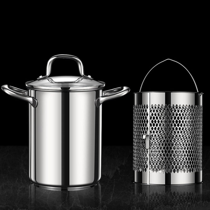 Multifunctional Cooking Pots with Lid Basket Tongs Easy to Clean Non Stick - Image 4