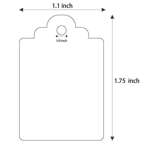 FEMELI 1000 Pcs Price Tags for Tag Gun, 1.75 x 1.1 Inches Unstrung Marking White Blank Paper Sale Tag for Clothes, Shoes, Jewelry - Image 2