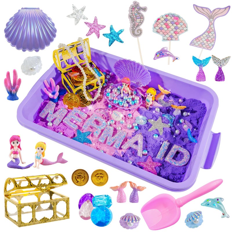 Bbiamsleep Mermaid Sensory Bin Mermaid Sensory Kit for Birthday Party - Image 3