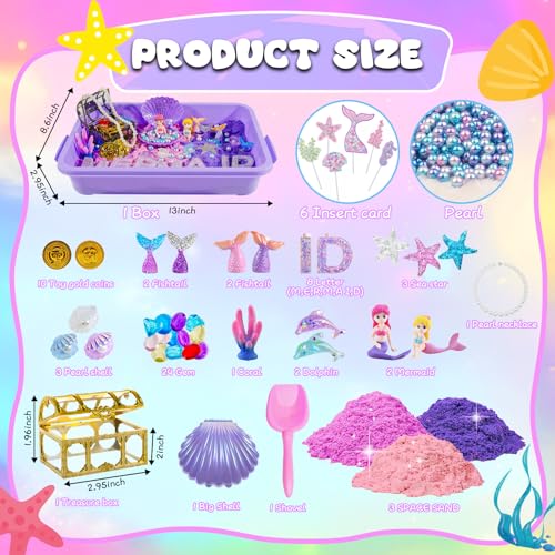 Bbiamsleep Mermaid Sensory Bin Mermaid Sensory Kit for Birthday Party - Image 5