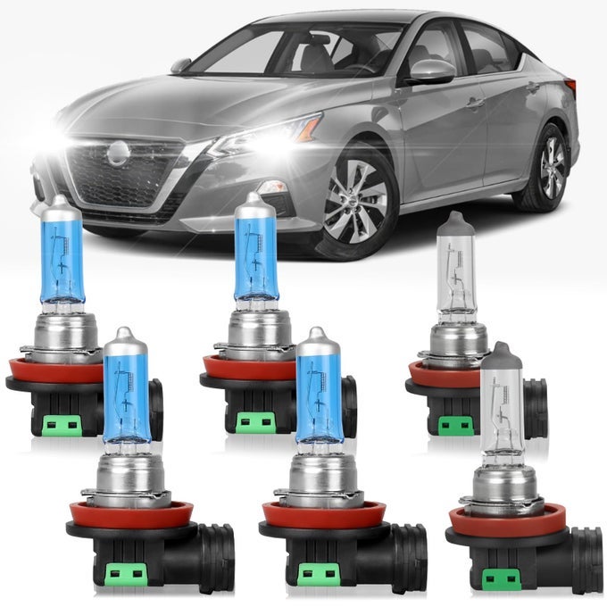 Fit For Nissan Altima 20072018 High Performance Halogen Headlight Bulbsh11 High Low Beam Fog Light Replacement Bulb Kitplug N Playpack Of 6