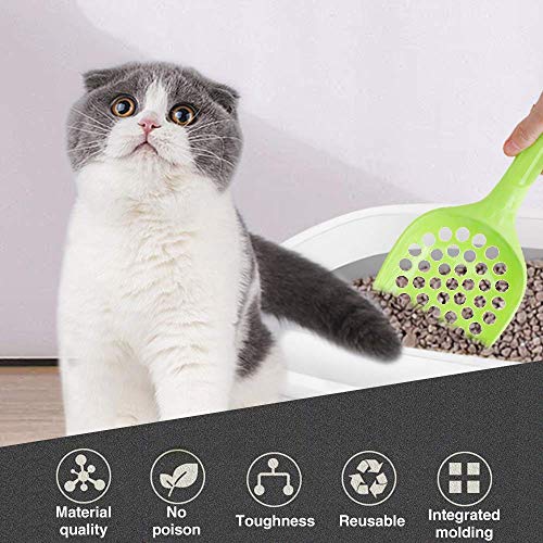 Vayinato PetzLifeworld Cat Litter Scoop 2 in 1 Set for Small Hole and Big Hole Pack of 2 (Colour May Varry), Multicolour - Image 3