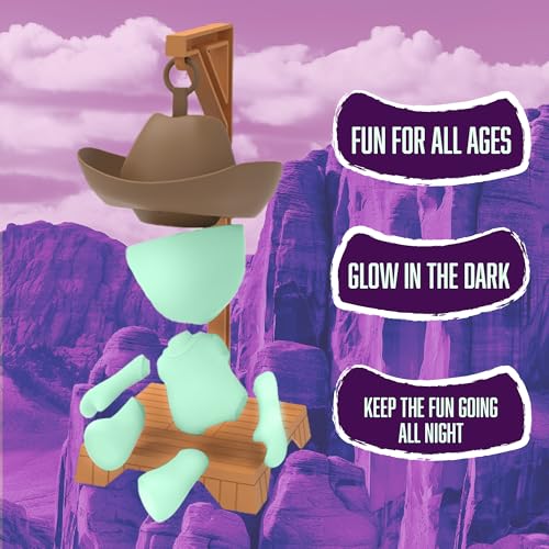 Fotorama Hankman Glow, Magnetic Hangman Mystery Word Guessing Game for Kids & Families, Glow in The Dark Travel Game, Guess Who Before Hank Falls - Image 5