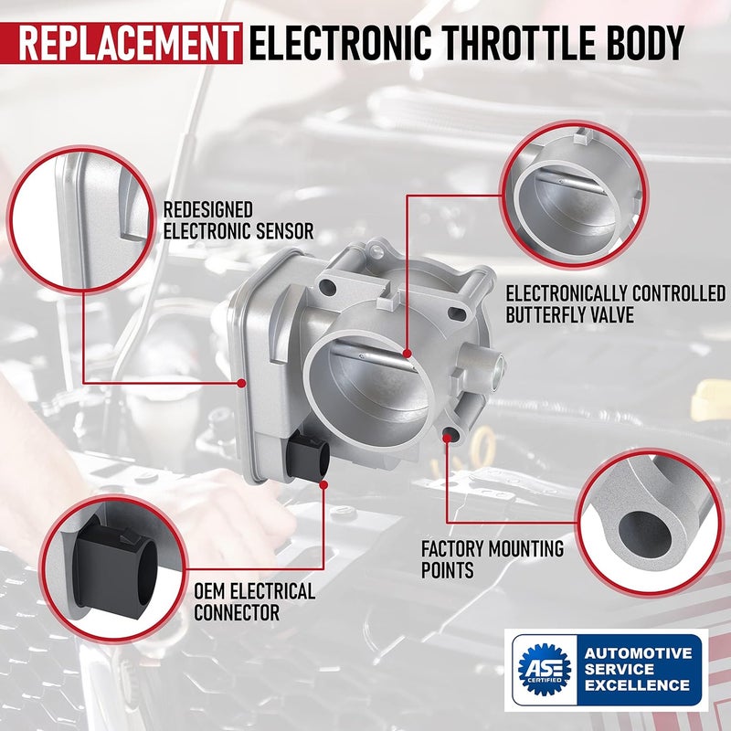 AA Ignition Electronic Throttle Body for Chrysler, Jeep & Dodge 2.0L and 2.4L - Compatible with 200, Sebring, Avenger, Caliber, Journey, Compass, Patriot (2007-2017) - Image 5