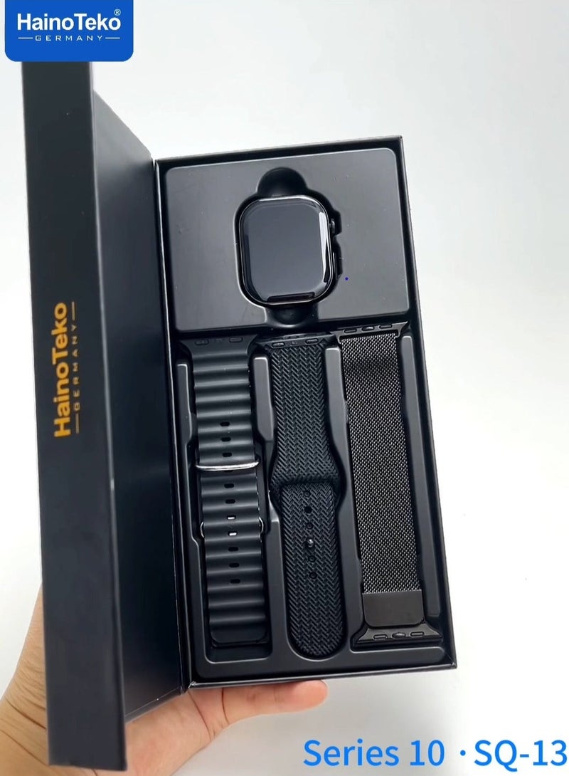 Haino Teko SQ-13 Smartwatch by Haino Teko – Elegant Design with 3 Pairs Straps - Image 4