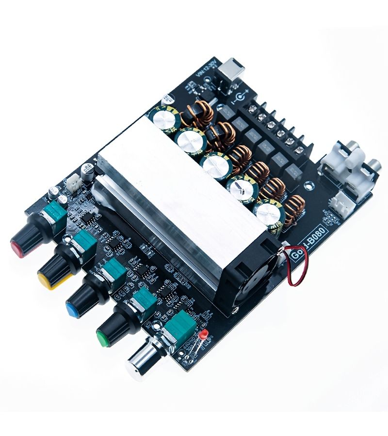 2 Channel 100W 200W HiFi Digital Amplifier Board Dual TPA3221 Audio Amp With Active Cooling For 12 30V Car Subwoofer 1 Piece - Image 4