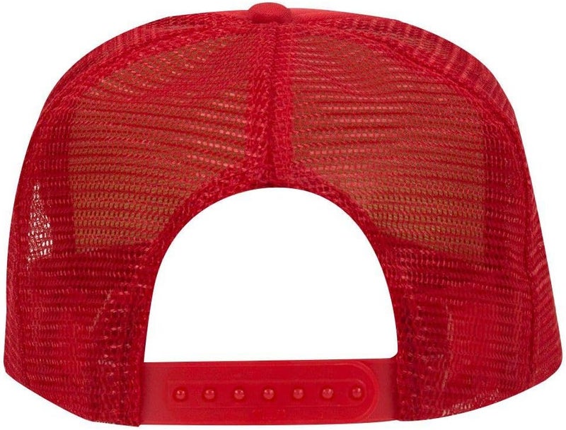 OTTO Polyester Foam Front 5 Panel High Crown Mesh Back Trucker Hat - Image 2