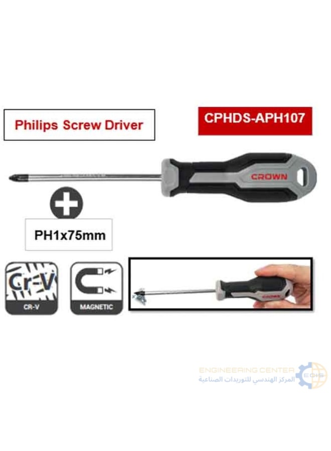 كراون مفك صليبة PH1×75 كراون  CPHDS-APH107