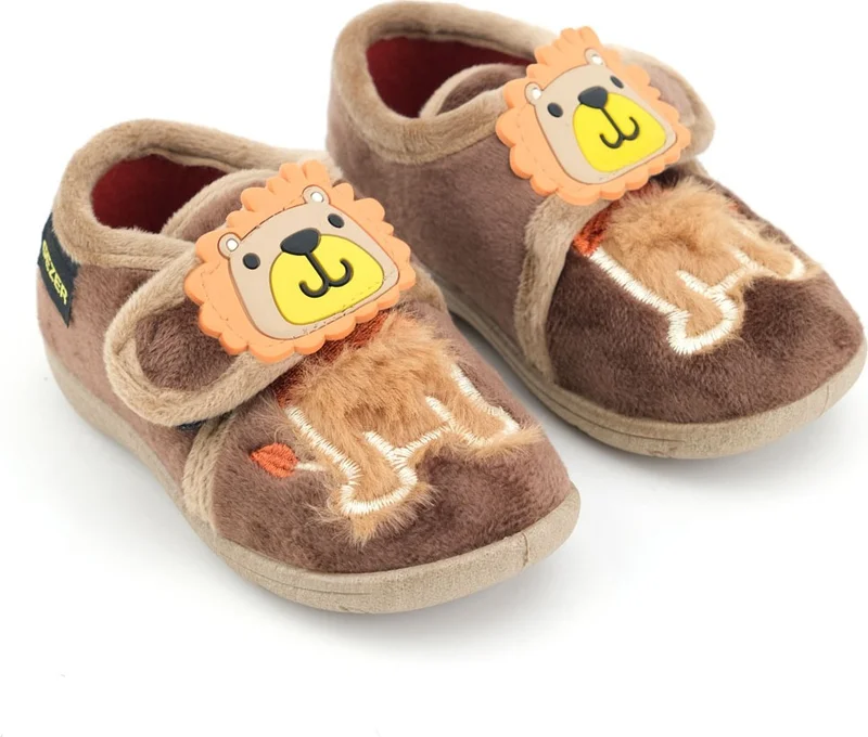 جيزر Bebe Boy's Winter Velcro Adjustable Daily School Nursery Slippers Shoes