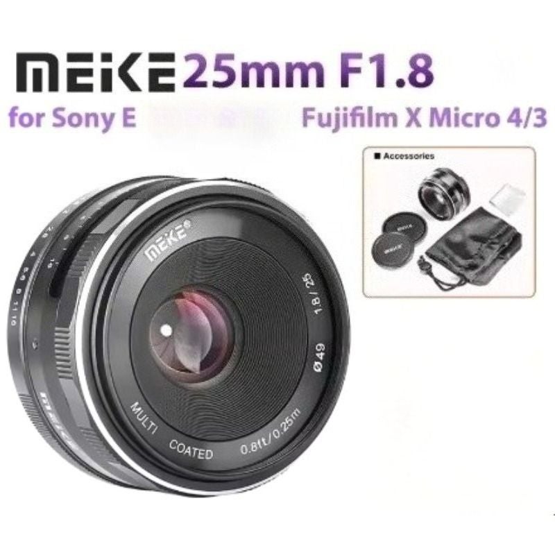 Meke Meike Meke 25mm F1.8 Wide-Angle Large Aperture Manual Focus Lens for Sony E Cameras - Image 2