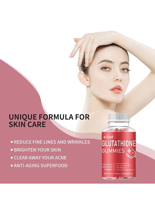 Ocean - Glutathione Gummies 60 Gummies, Natural Antioxidant, Anti-Aging Support, Skin Whitening, Freckle And Wrinkle Removal, Featured with Hydrolyzed Collagen, Dietary Supplement - Image 1