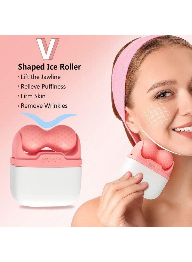 GLITZEN Ice Roller for Face and Eyes - Facial Skin Care Tools with 2 in 1 Roller and Travel Case Self Care Gift.Men Women (Multicolour) [Pack of 1] - Image 5