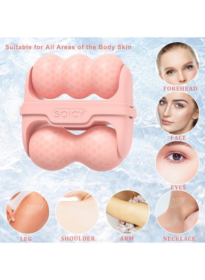 GLITZEN Ice Roller for Face and Eyes - Facial Skin Care Tools with 2 in 1 Roller and Travel Case Self Care Gift.Men Women (Multicolour) [Pack of 1] - Image 3