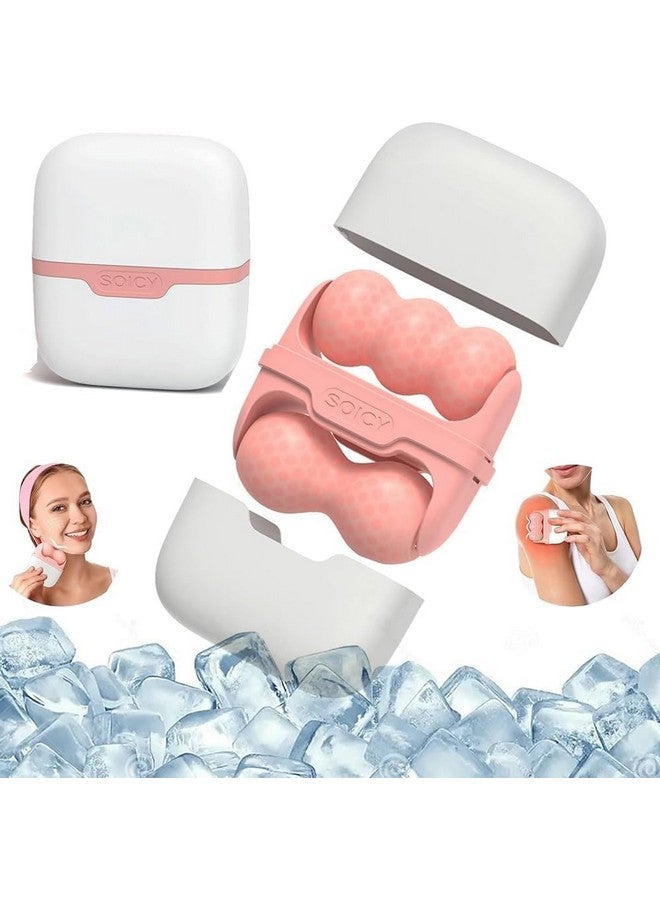GLITZEN Ice Roller for Face and Eyes - Facial Skin Care Tools with 2 in 1 Roller and Travel Case Self Care Gift.Men Women (Multicolour) [Pack of 1] - Image 1