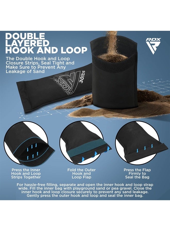 Rdx Sandbag for Fitness Weights Training, Unfilled Power Bags with Handles, 5-200 LBs Adjustable Weighted Slam Bag for Strength Powerlifting Running Heavy Workout Home Gym Exercise, Sold AS UNFILLED - Image 2