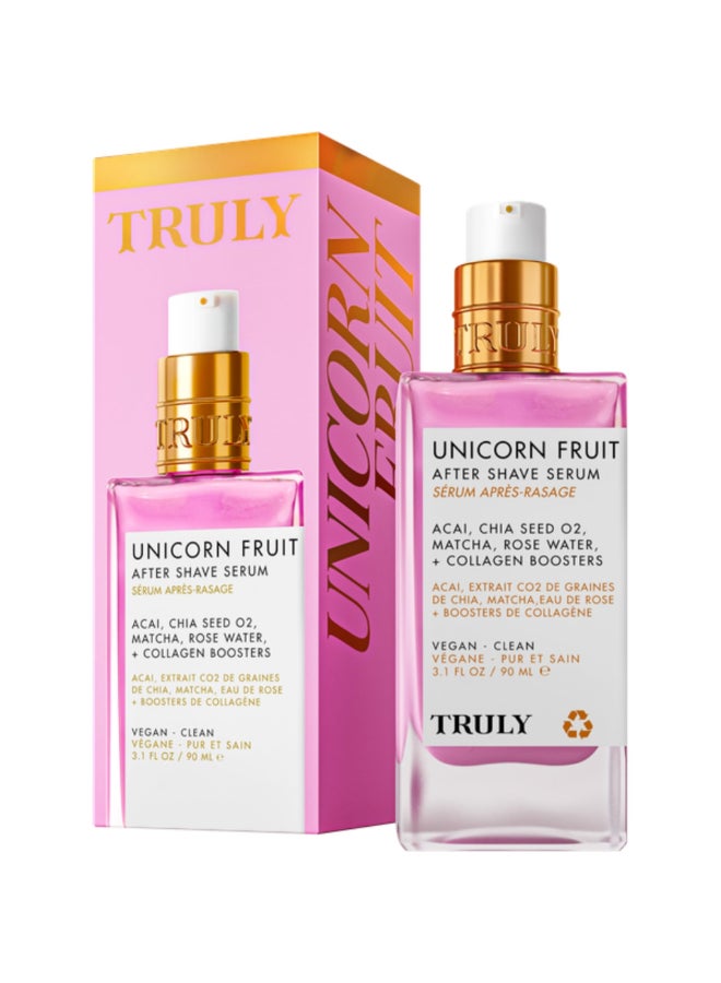 Truly Beauty Unicorn Fruit After Shave Serum Rejuvenating Ingrown Hair Treatment Redness Relief Acai Matcha Rose Water Hydrates Soothes Smooths Skin Cotton Candy Scent 31 fl oz - Image 2