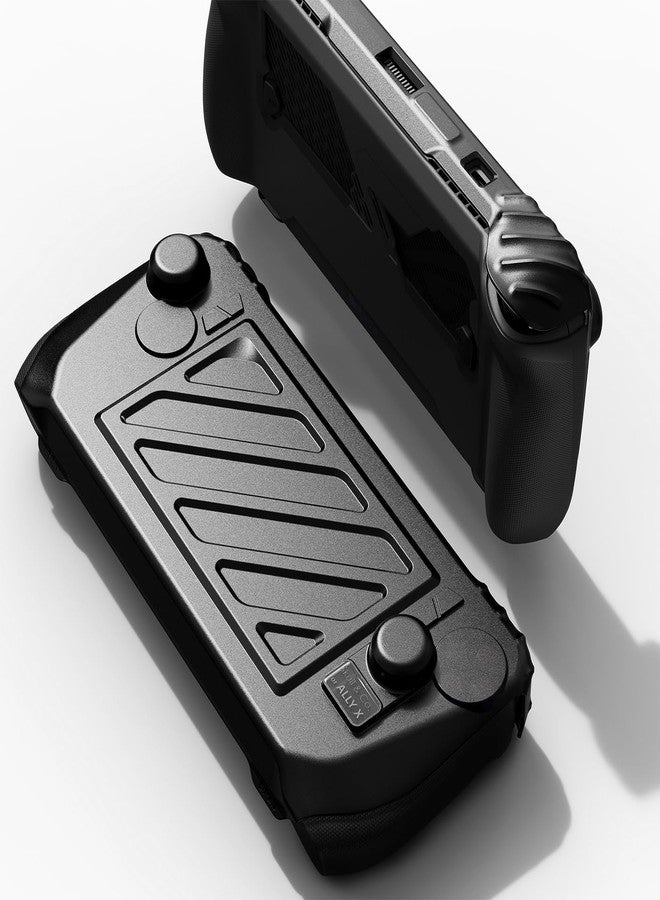 SAVAGE RAVEN مجموعة غطاء أمامي صلب من SAVAGE RAVEN x Skull & Co. لجهاز ROG Ally X StandGrip (GripCase) - أسود - Image 1
