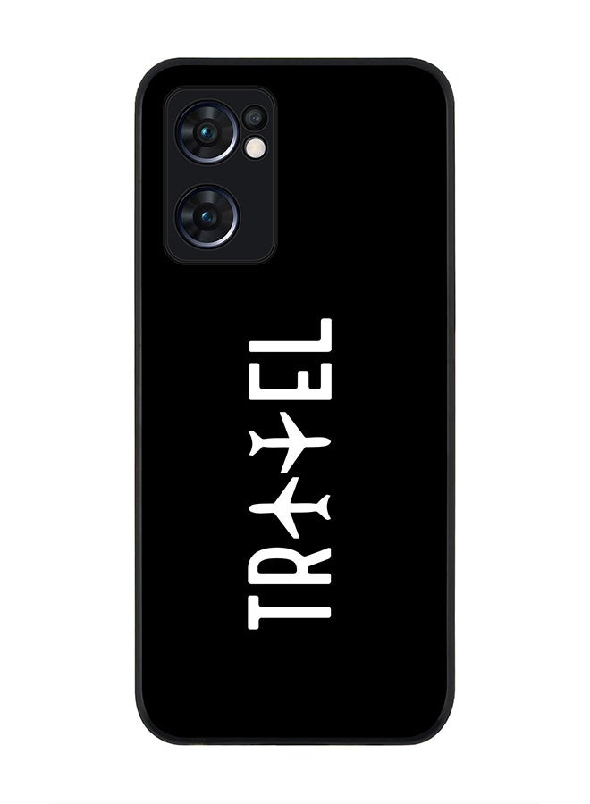 Stylizedd Rugged Black edge case for Oppo Find X5 Lite, Slim fit Soft Case Flexible Cover - Travel - Image 1