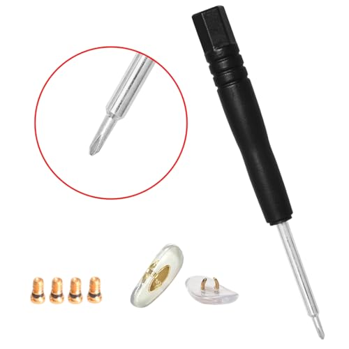 HiCycle2 Replacement Temple Arm,Temple Tips for RB3447 RB3547N RB3548N RB3647N Sunglasses,with 4 Screws,1 Screwdriver. (golden temples&brown tips&golden screws) - Image 3