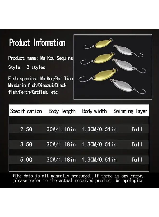 5g Silvery Spoon Fishing Lure With Casting And Jigging Functions High Quality Wobbler Bait - Image 2