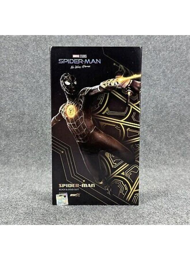 null - MARVEL NO WAY HOME SPIDER-MAN BLACK & GOLD SUIT 1:10 - Image 1