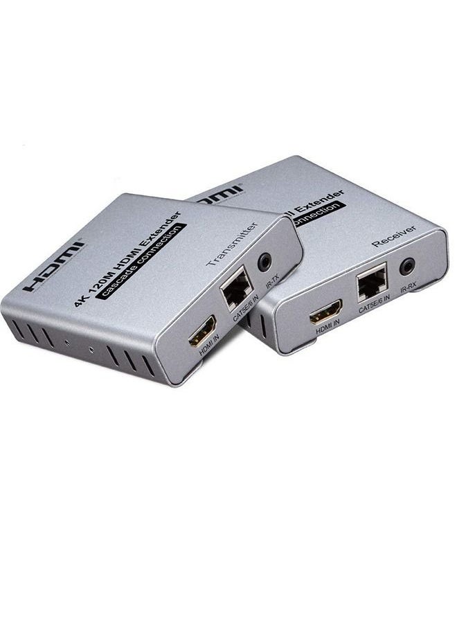 Generic - HDMI Extender Over Single Cat5e/6 Cable with IR, Cascade - 4K 120m - Image 1
