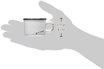 Abbott Collection Enamel Look Stoneware Espresso Cup White 1 Count Pack of 1 - Image 3