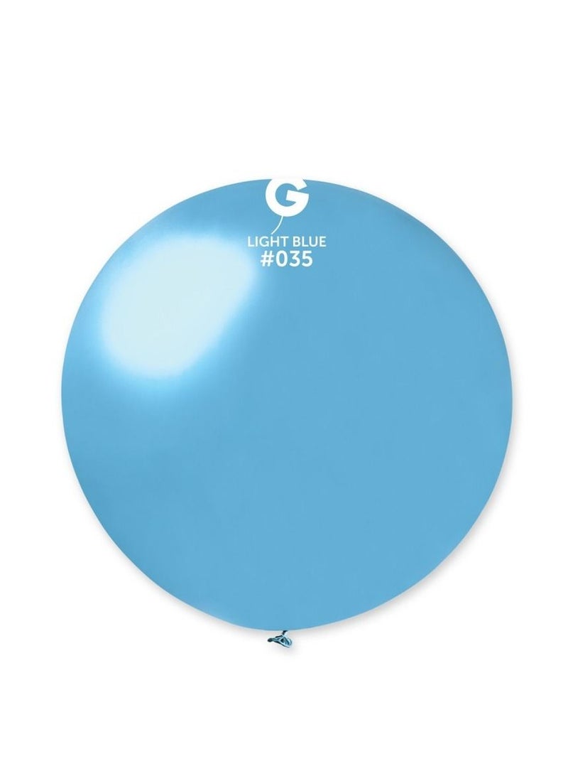Gemar 31" Light Blue Metallic Balloon 1Ct