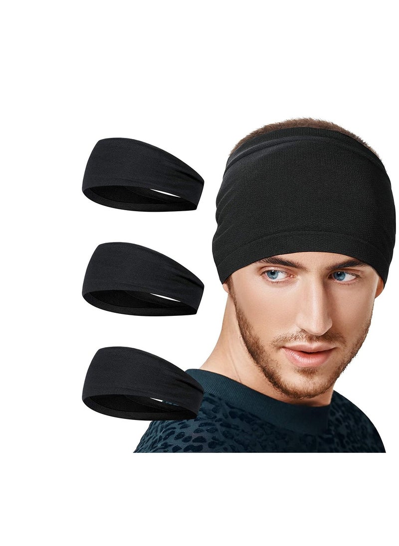 Captaintech Headbands for Men Women Sweat Band & Mens Headband Mesh Design Non Slip Stretchy Moisture Wicking Breathable Workout Sweatbands for Running, Cycling, Gym, Yoga  - Image 1