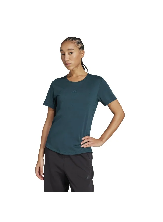 Adidas Adidas Motion  Es T Green T-Shirt (Short Sleeve) T-Shirts For Women