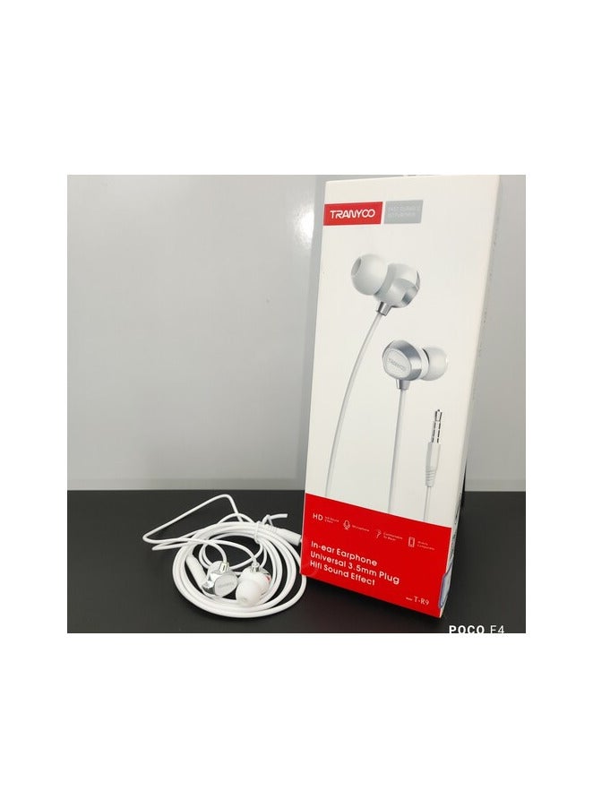 ترانيوو سماعة تي ار 9 داخل الأذن سلكي اذن بسلك وميكروفون من ترنيو - ابيض - Image 1