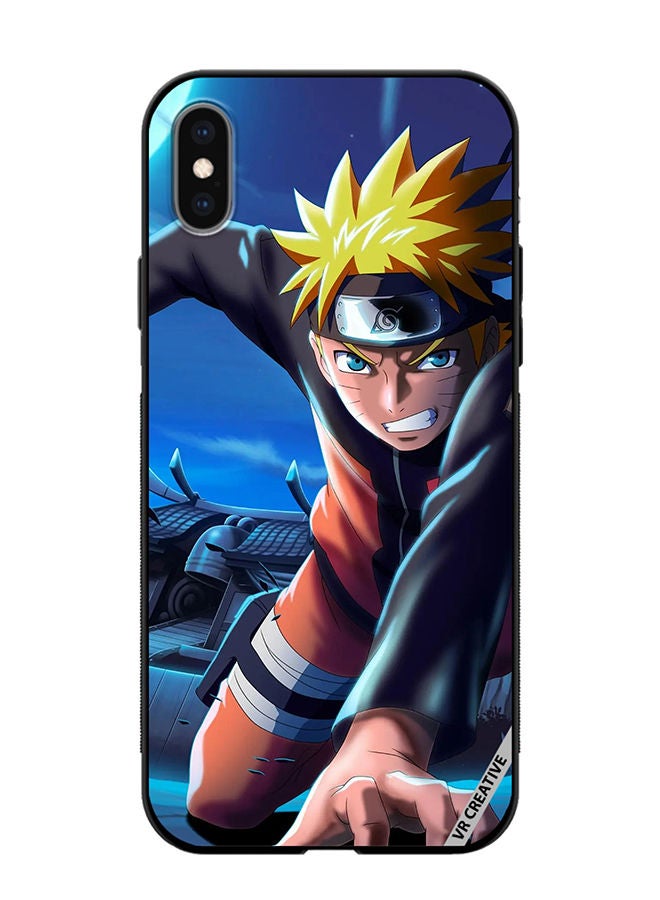 Protective Case Cover For Apple iPhone XS Max Naruto Uzumaki Design Multicolour