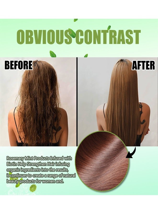 EELHOE Rosemary Mint Strengthening Shampoo 100ml, Contain Nourishing Infusion of Biotin, Can Stimulate Hair Growth and Aid in The Repair of Damaged Hair, Make Your Hair More Translucent and Shiny - Image 2