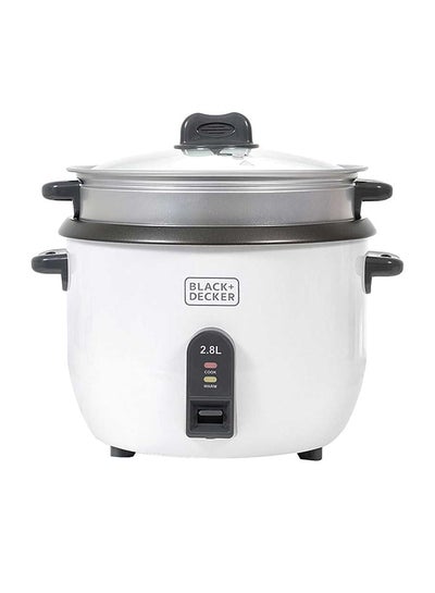 BLACK+DECKER Automatic Rice Cooker 2.8 L 2.8 L 1100 W RC2850 Silver/White/Black