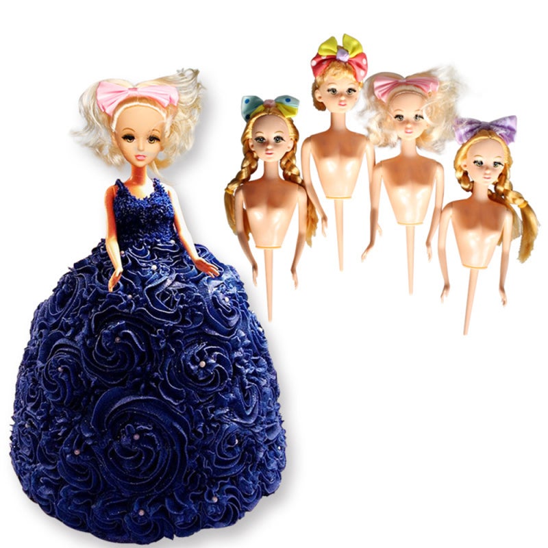 Cake Decorating Doll: Food Grade Plastic - Tasteless Safe Compact Easy To Use Doll Model for Wedding Party Birthday Room Festival Decorations - Image 1