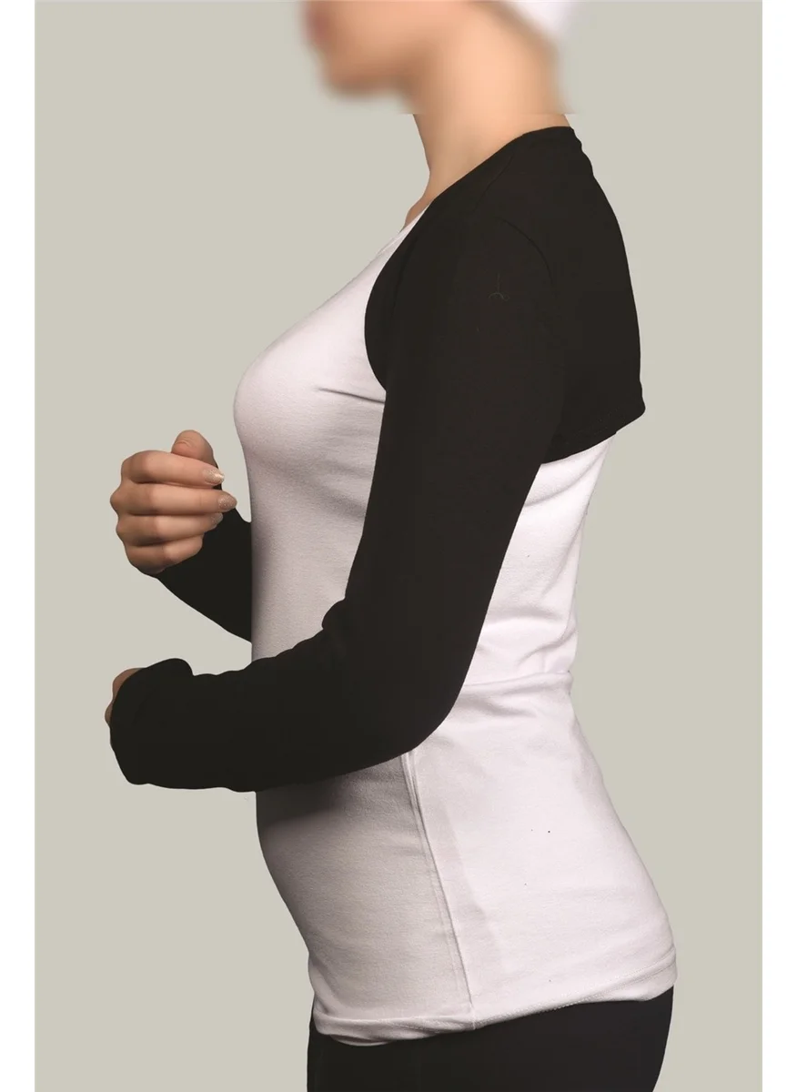 Altobeh Long Sleeve Hijab Bolero - Black