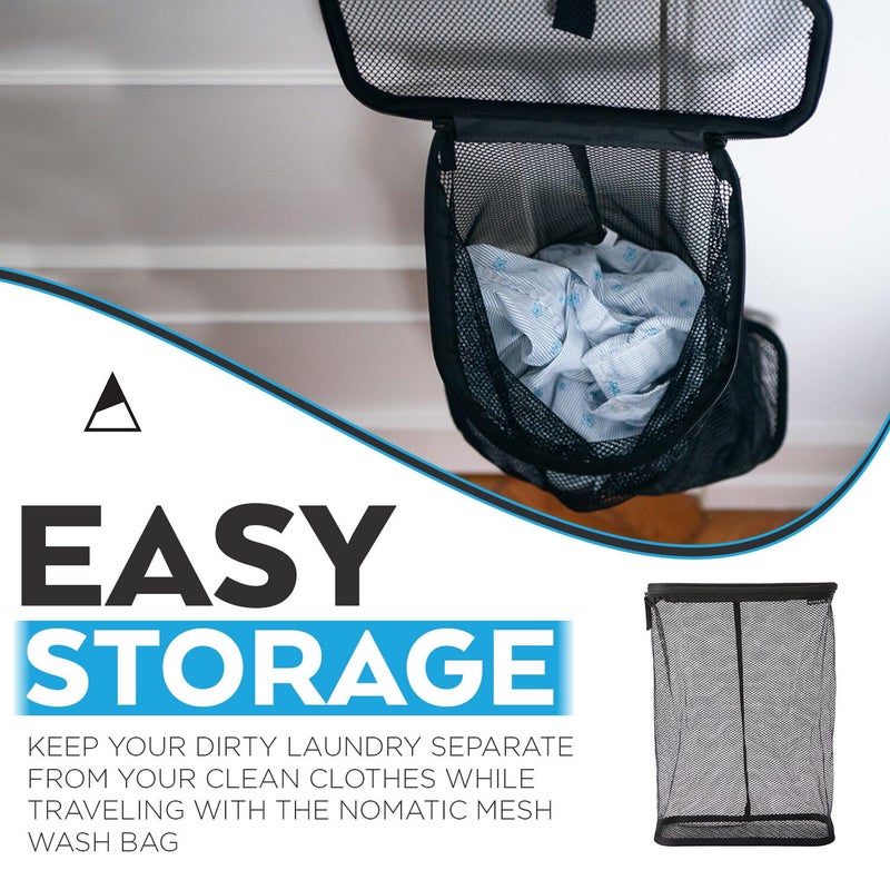 NOMATIC Mesh Laundry Bag - Travel Laundry Hamper - Packable Net Bag for Clothing - Packable Travel Laundry Sack - Image 3