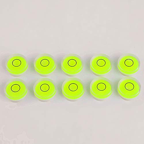 YOTOM 10pcs Bubble Spirit Level Degree Mark, 10x6mm Mini Circular Bullseye Level Inclinometers Use for Tripod, Phonograph, Turntable - Image 4