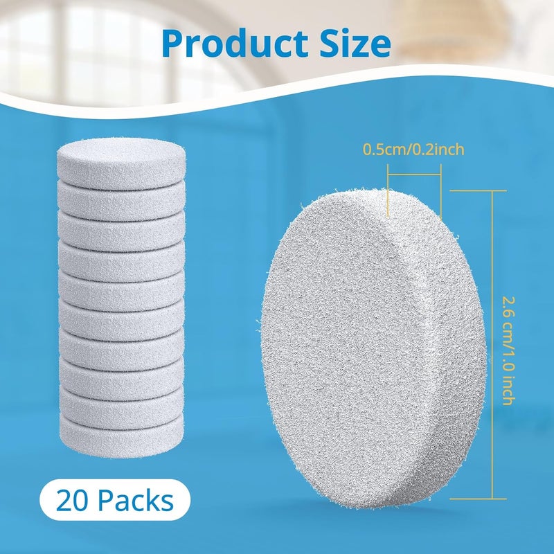 isingo 20 Pack Core Mini Aroma Pads Replacement for LEVOIT LV-H128 Essential Oil Replacement Aromatherapy Refill Pads Compatible with LEVOIT Core Mini & LV-H128 Air Purifier, White - Image 4