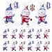 Poen 18 Pack Winter Snowman Plush Toys Bulk 4 Stuffed Snowman Nordic Pajamas Animals with Cards for Winter Stocking Filling Wonderland Party Favors - Image 2