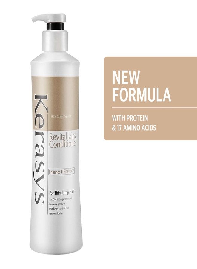 Kerasys Hair Clinic Protein Care System for Thin Limp Hair Rosehip Oil REVITALIZING 13.5 fl oz / 400 ml (Conditioner 1-Pack) - Image 5